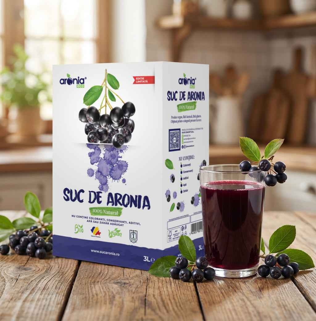 Pachet 3x - Suc de Aronia 100% Natural 3L – 9L Total